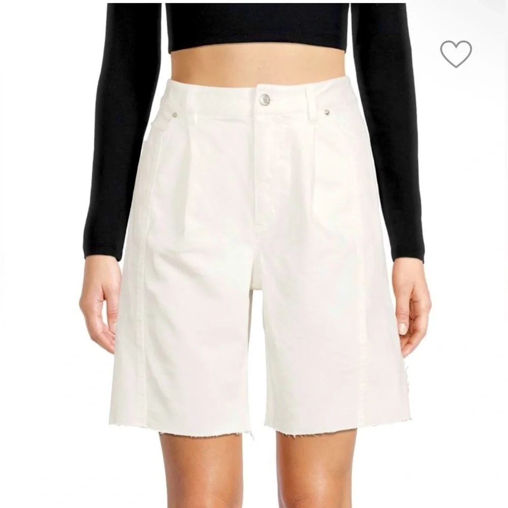 Derek Lam | NWOT Von Frayed Denim Bermuda‎ Shorts
